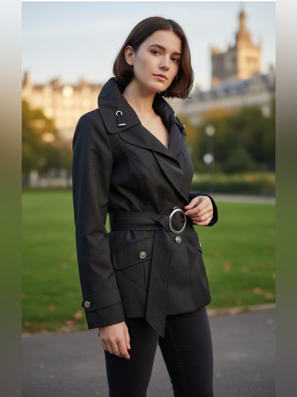 WHBM Short Trench Coat